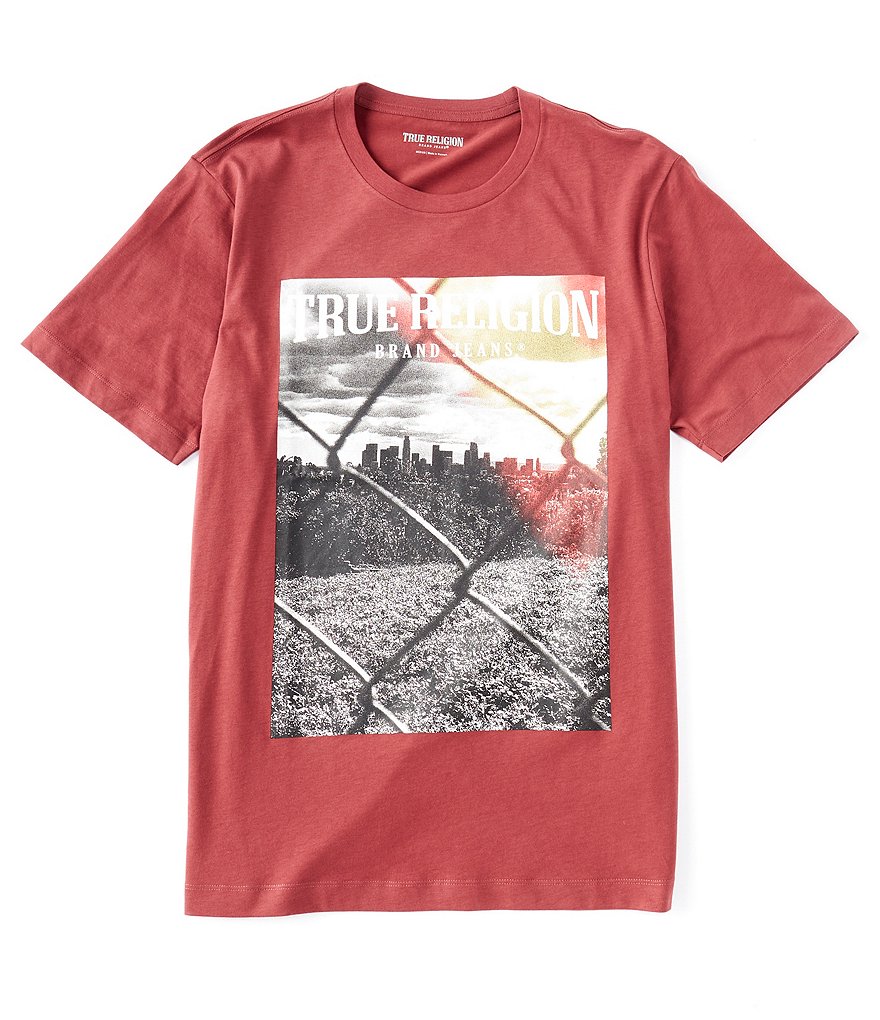 True Religion Chain-link City Short-Sleeve Graphic T-Shirt