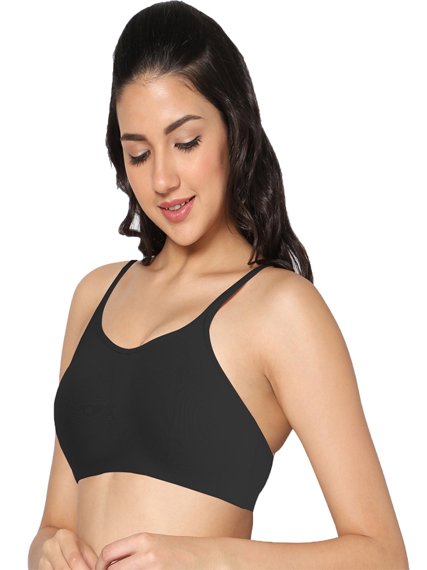 IN CARE Black Sports Bra