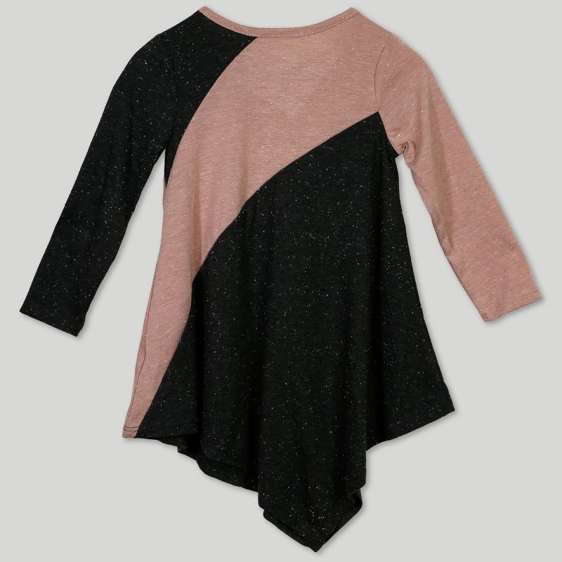 Afton Street Toddler Girls' Long Sleeve Dress - Pink 12M