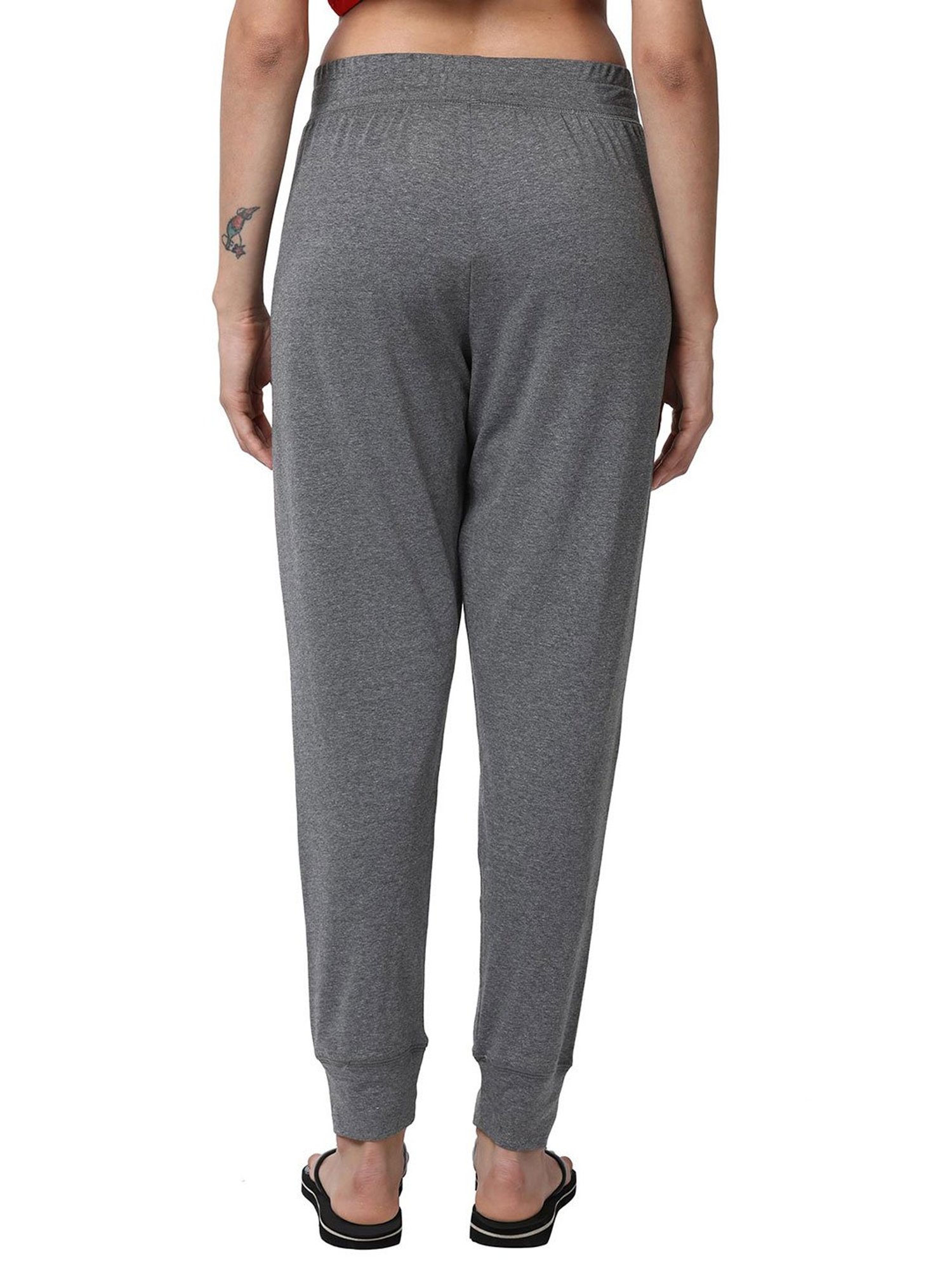 Enamor Grey Textured Joggers
