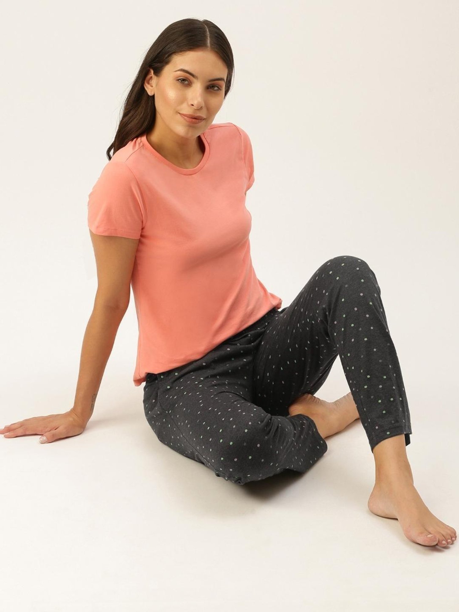 Clt.s Grey Polka Dot Pajamas