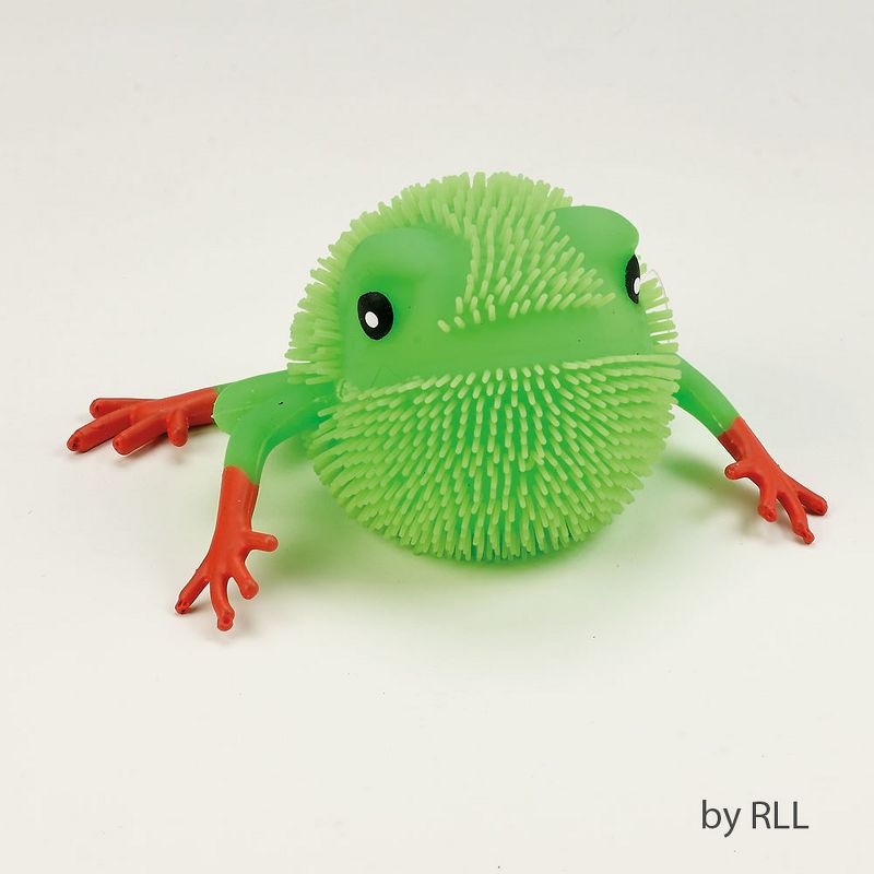 Rite Lite 5" Green and Orange Passover Funny Squoosh Frog Party Tabletop Decor