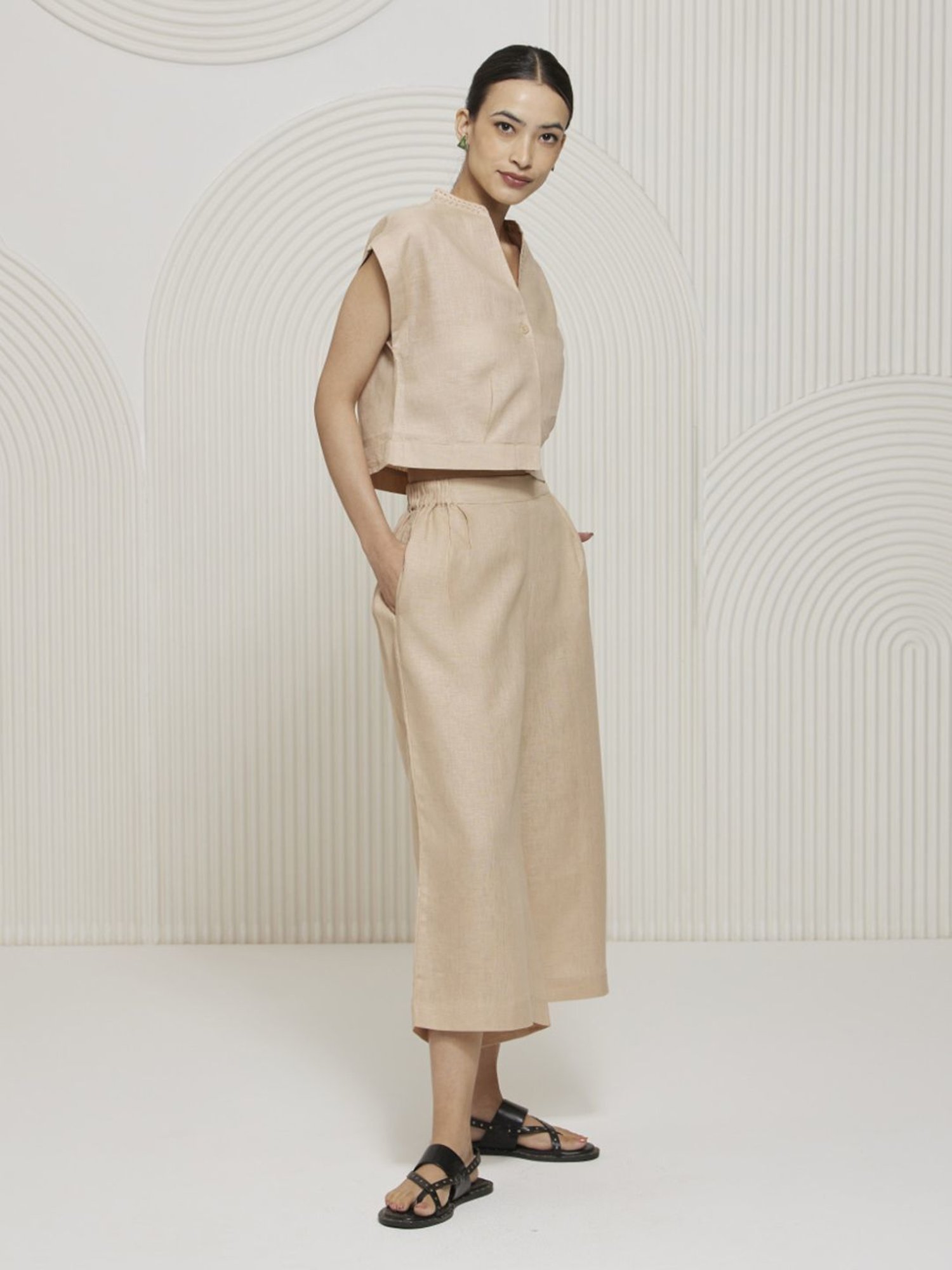 Melon by PlusS Blue Printed Shirt Pant Set