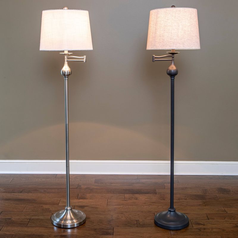 Franklin Iron Works Gentry Oil-Rubbed Bronze Downbridge Arc Floor Lamp