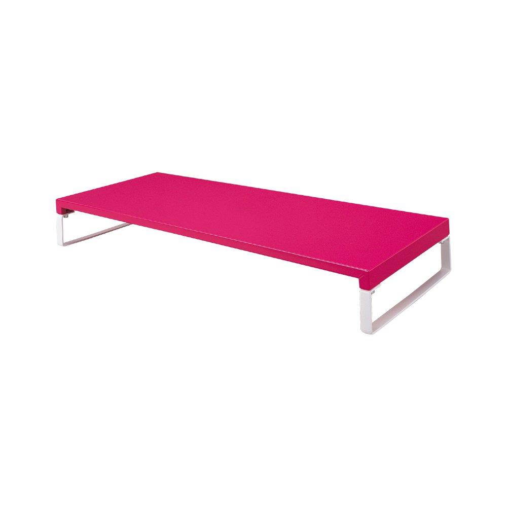 LIHIT LAB Desktop Stand (Monitor Stand), Pink, 9.8 x 23.2" x 3.1" (A7332-3)