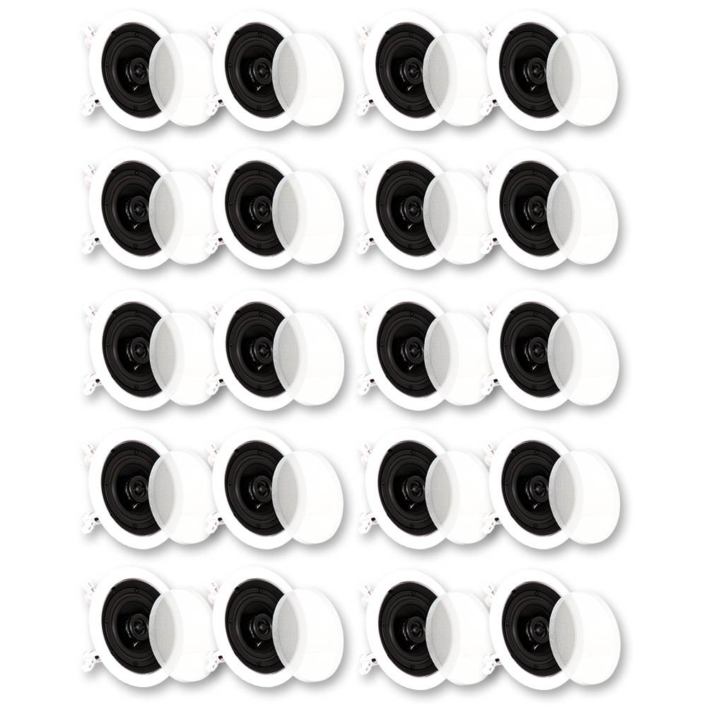 Theater Solutions CS4C In Ceiling Speakers Surround Sound Home Theater 10 Pair Pack 10CS4C