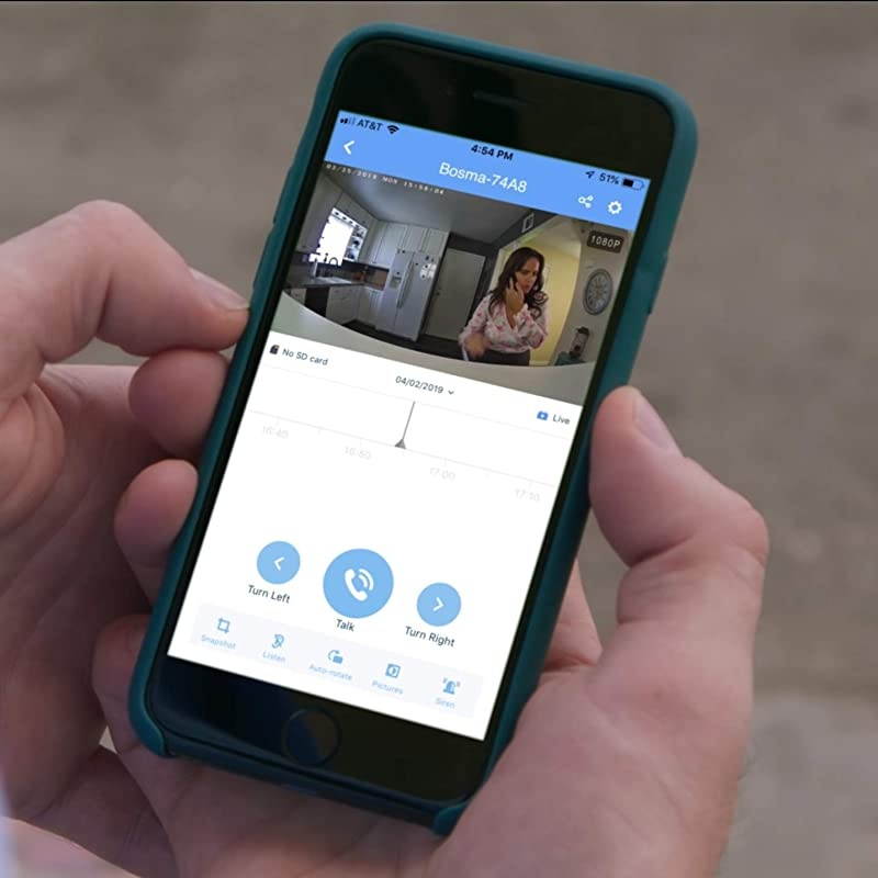 X1 1080p HD Home Security Camera with 2Way Audio Color Night Vision Siren Alarm Advanced Motion Detection Sound Alerts Remote Monitoring