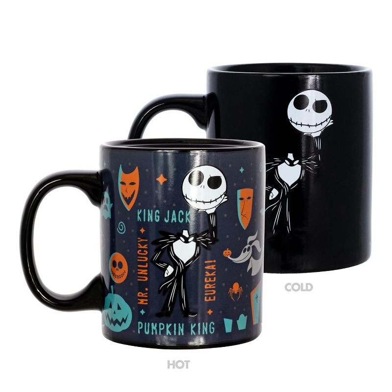 Seven20 Nightmare Before Christmas Heat Reveal King Jack 11oz Ceramic Coffee Mug