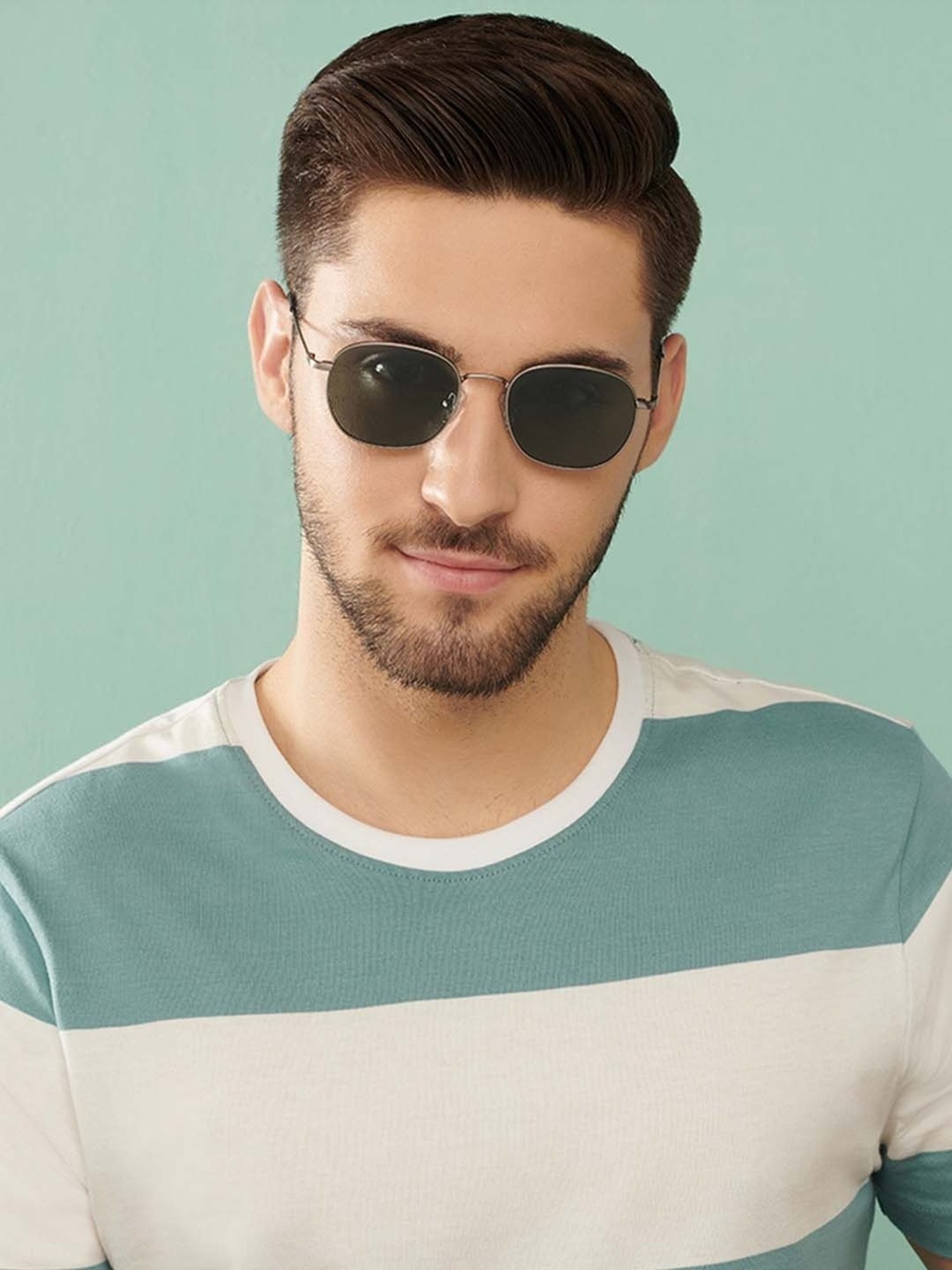 Vincent Chase by Lenskart VC S13132 Green Polarized Square Sunglasses