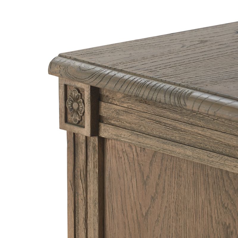 Elmhurst 5 Drawer Chest Antique Wood - Finch