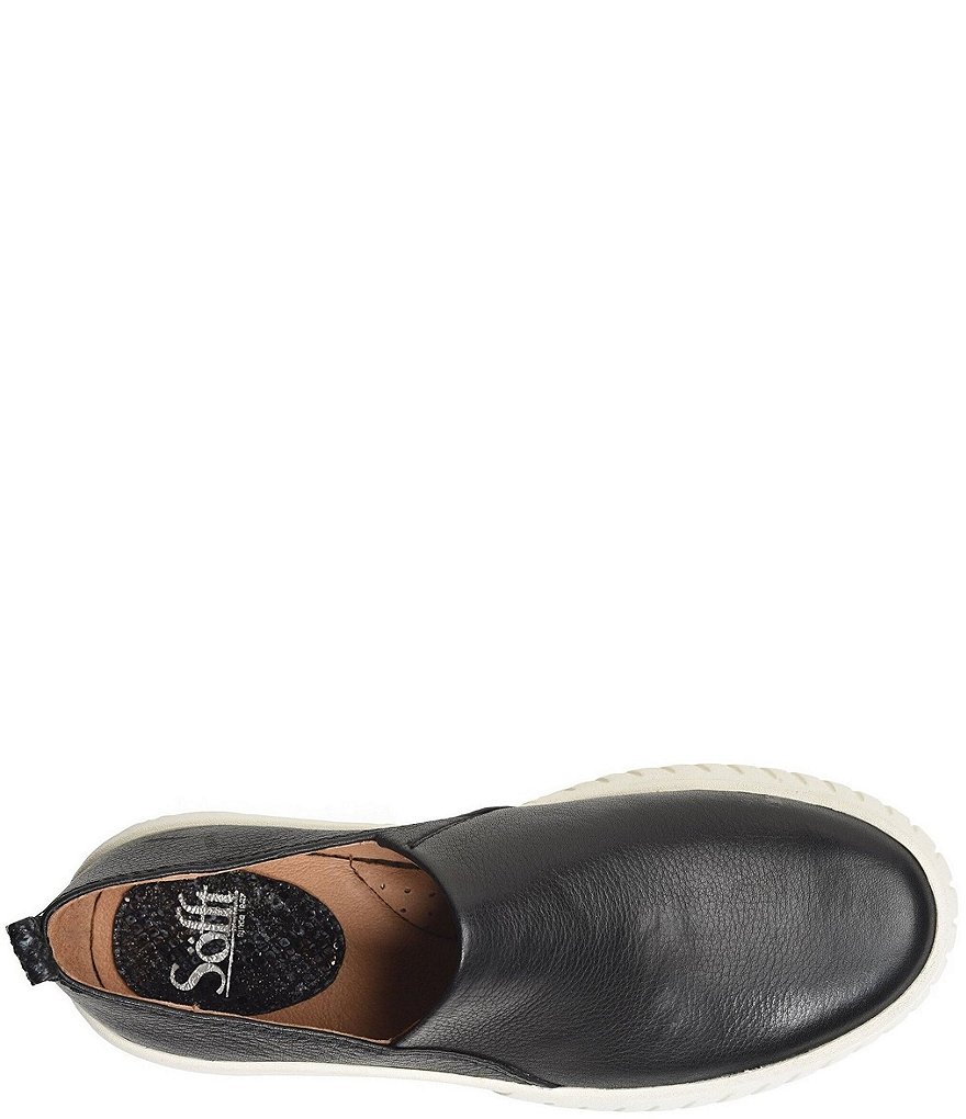 Sofft Potina Leather Slip-On Wedge Sneakers