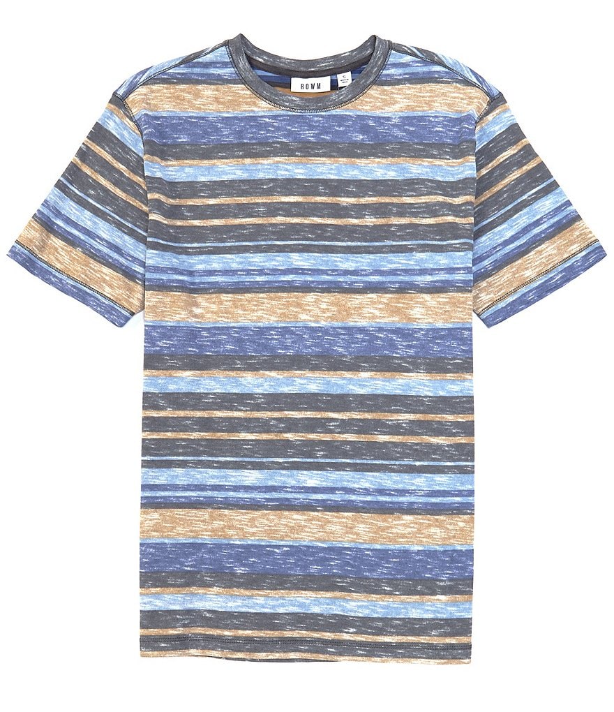 Rowm Short-Sleeve Bold Stripped Crew