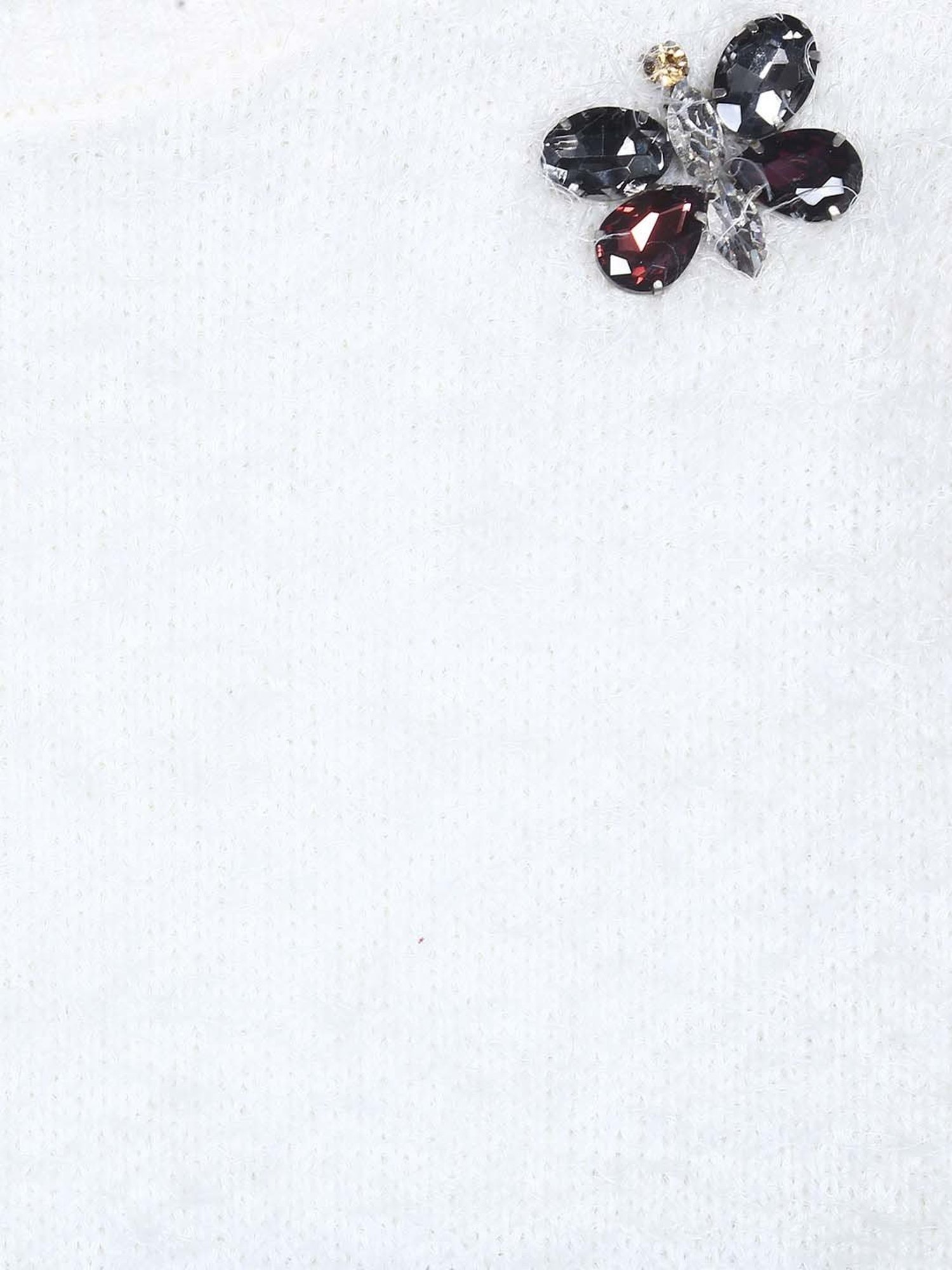 Elle Kids Black Solid Full Sleeves Sweater