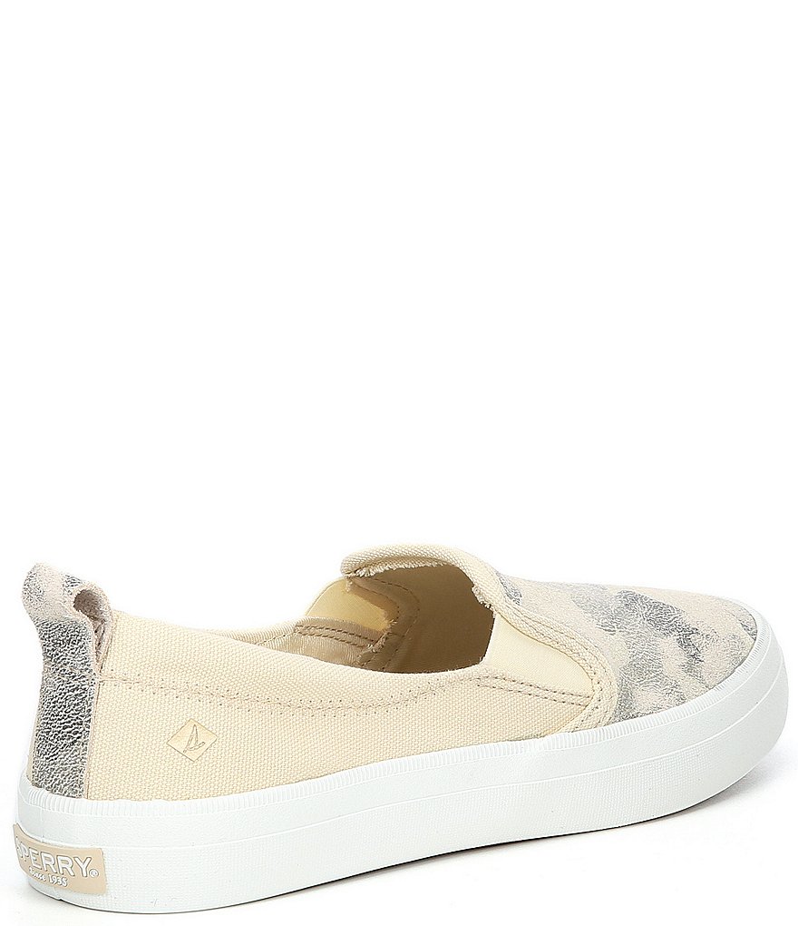 Sperry Women's Crest Twin Gore Metallic Camo Slip-On Sneakers