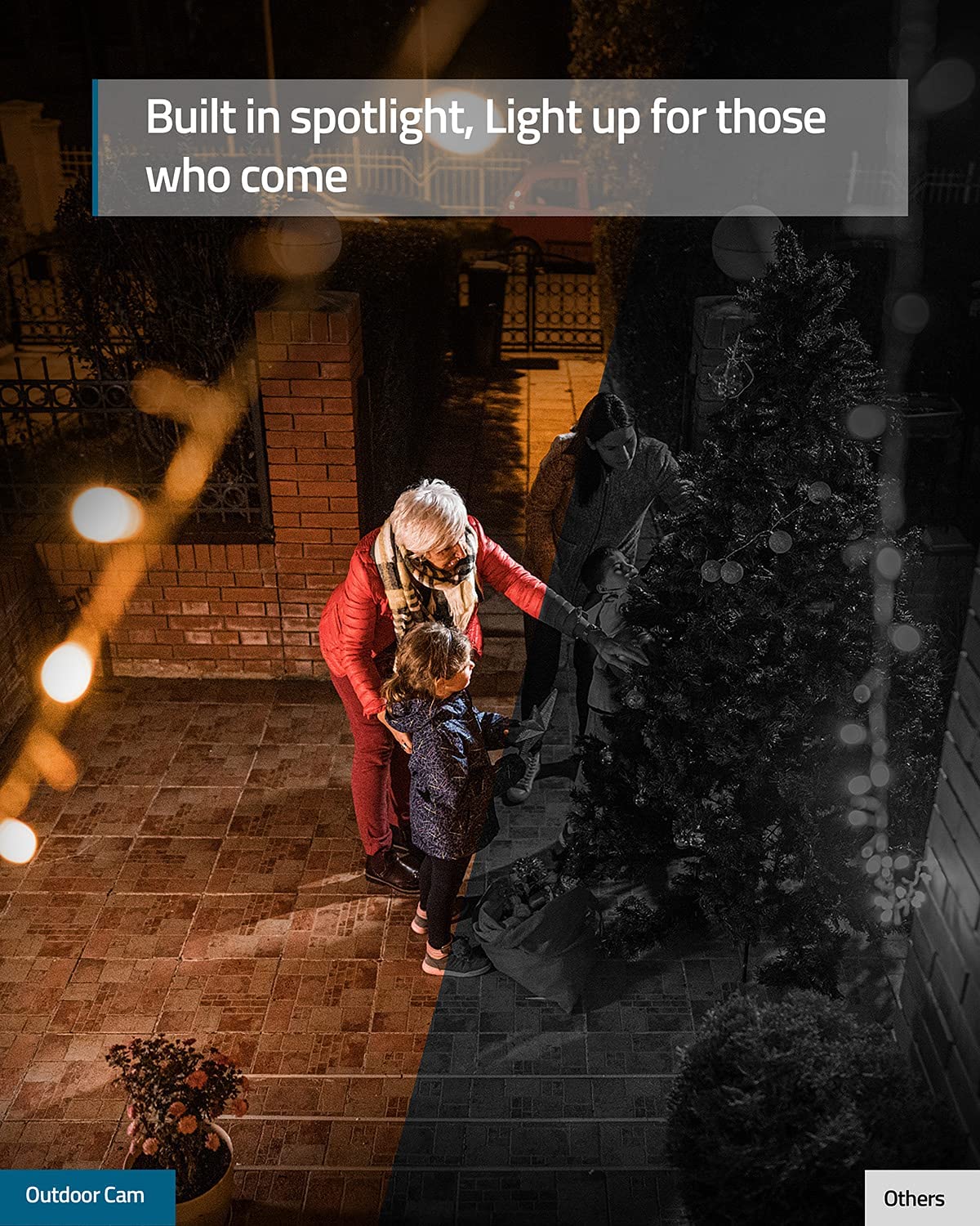 eufy Security Outdoor Cam, All-in-One Outdoor Security Camera with 1080p Resolution, Spotlight, Color Night Vision, No Monthly Fees, Wired Camera, Security Camera Outdoor, IP67 Weatherproof