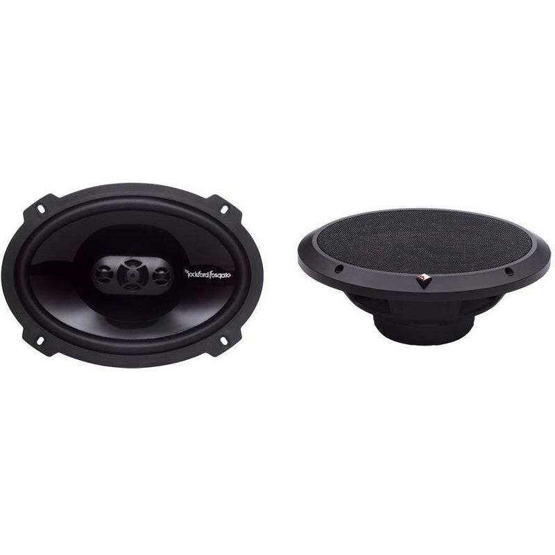 Rockford Fosgate P1694 6 x 9" 150 Watt 4 Way Car Coaxial Speakers Audio with Grilles, Pair (4 Pack)