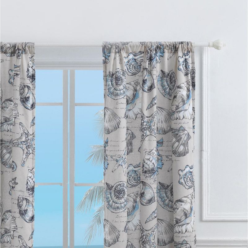 Barefoot Bungalow Cruz Curtain Panel - 84 x 84, Beige