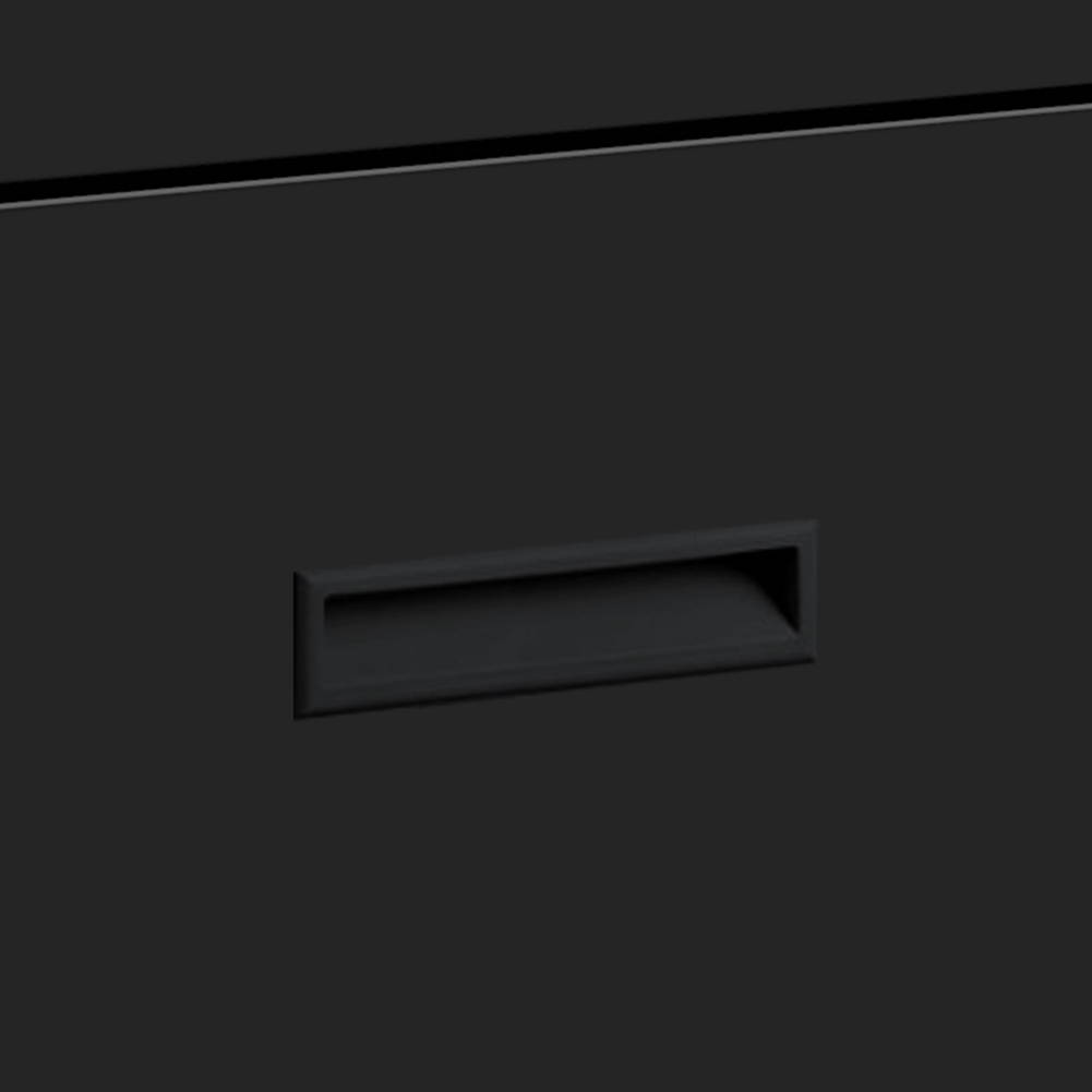 Lateral File Cabinet&mdash;&mdash;Anti-tilt structure/More file space/Office lock design (2 Drawers, Black)