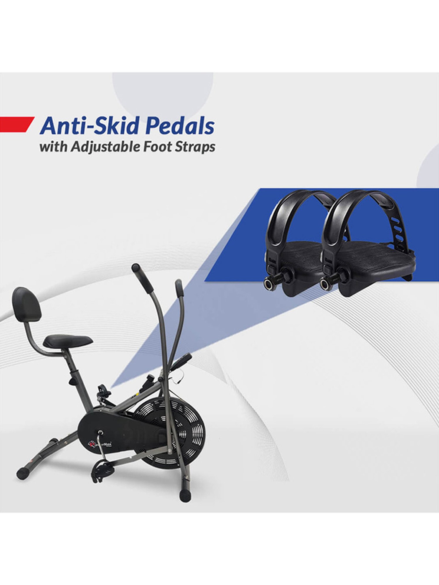 PowerMax Fitness BU-201 Upright Bike (Black)