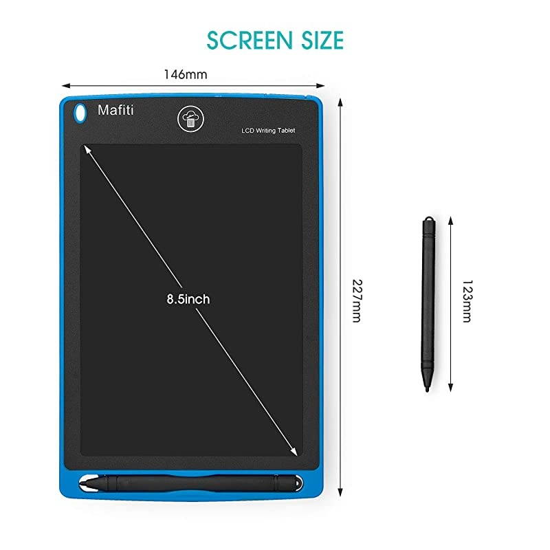 10 Pack LCD Writing Tablet 85 Inch Electronic Drawing Pads for Kids Portable Ewriter Doodle Board Blue