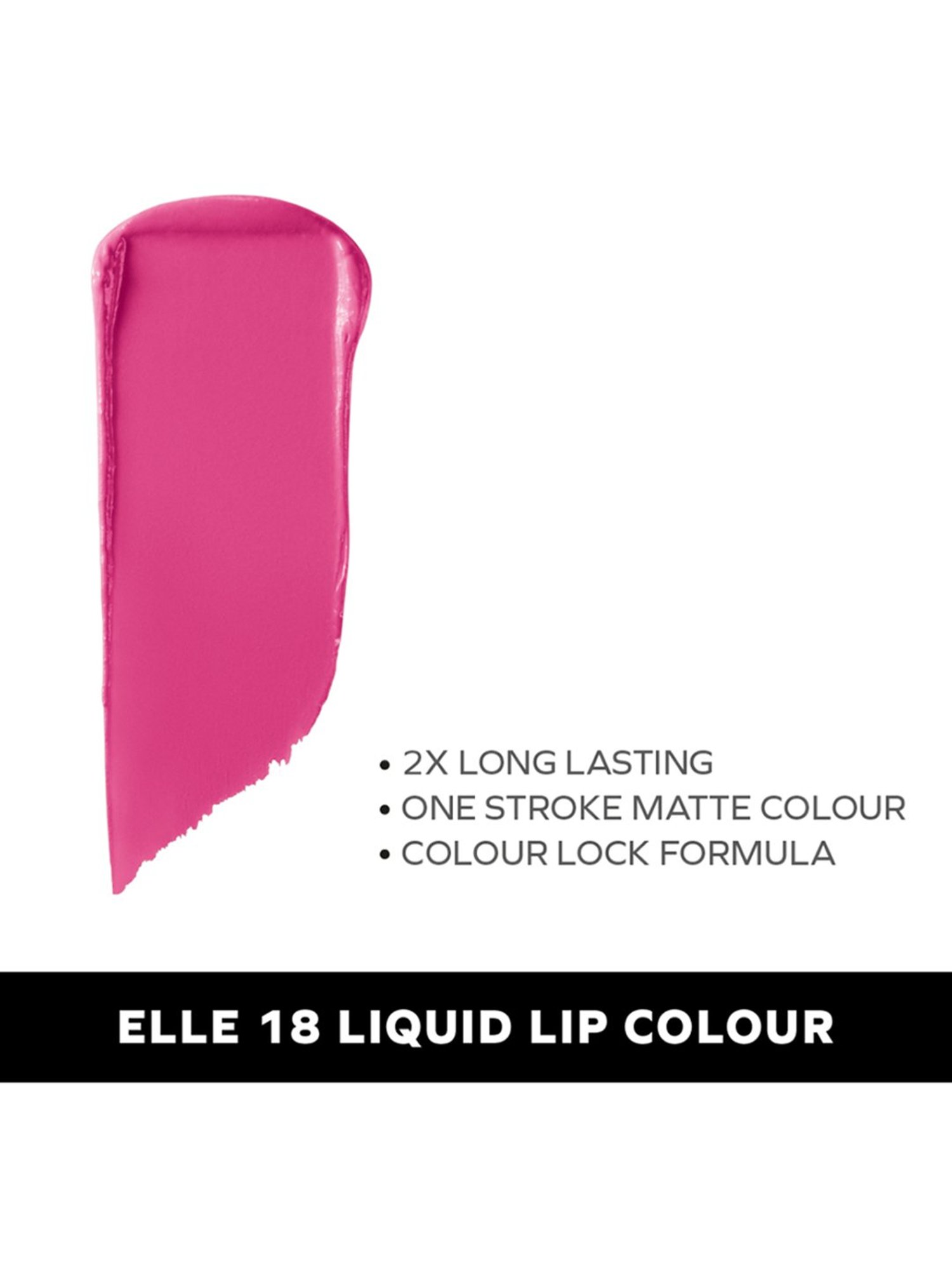Elle 18 Liquid Lip Colour Flashing Pink - 5.6 ml