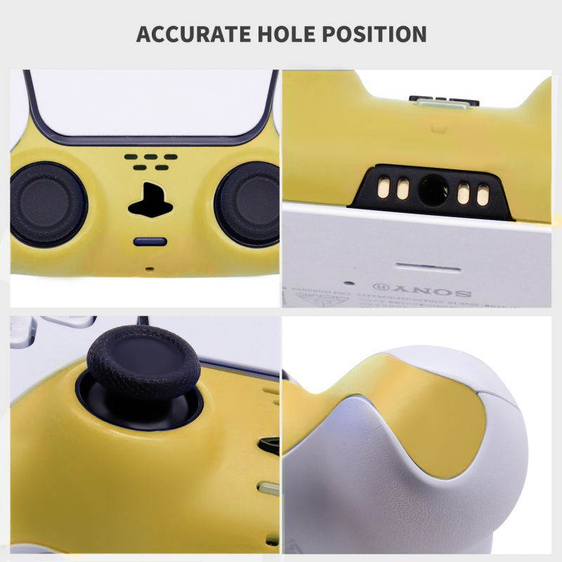 Decorative Strip for PS5 Dualsense Controller, Ackmioxy PS5 Accessories DIY PS5 Controller Replacement Shell Color Replacement Decoration Accessories for PS5 Controller Panel (Red)