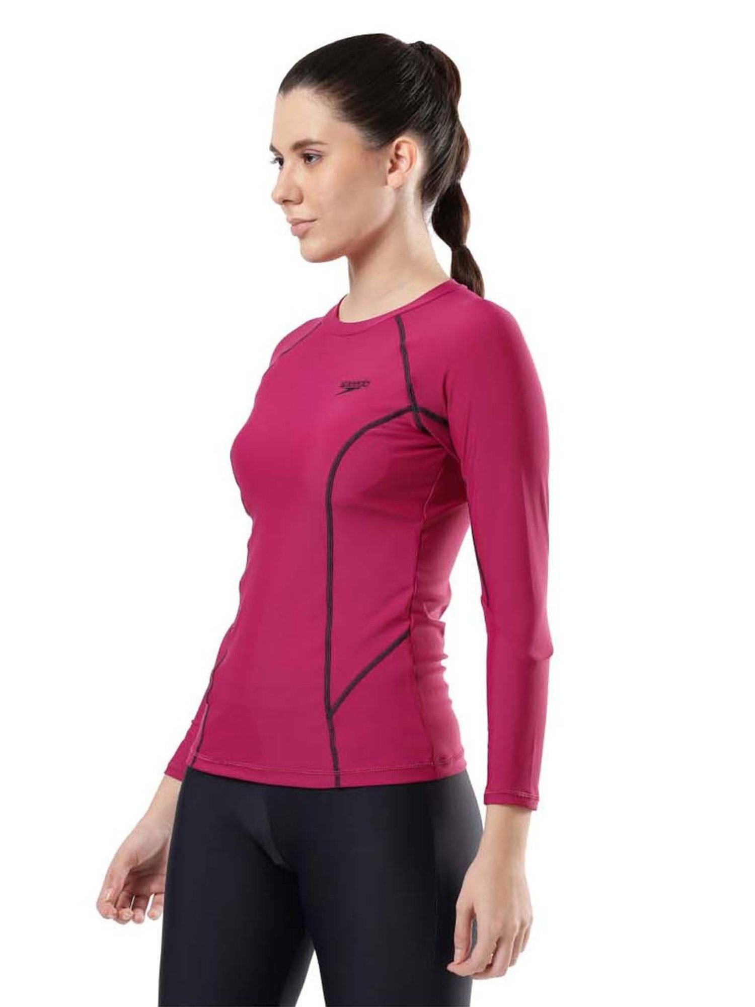 Speedo Pink Self Pattern Swimwear Top