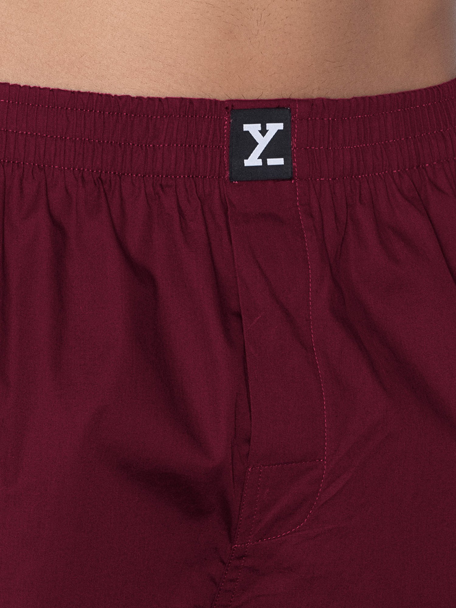 XYXX Blue & Burgundy Relaxed Fit Boxers - Pack of 2