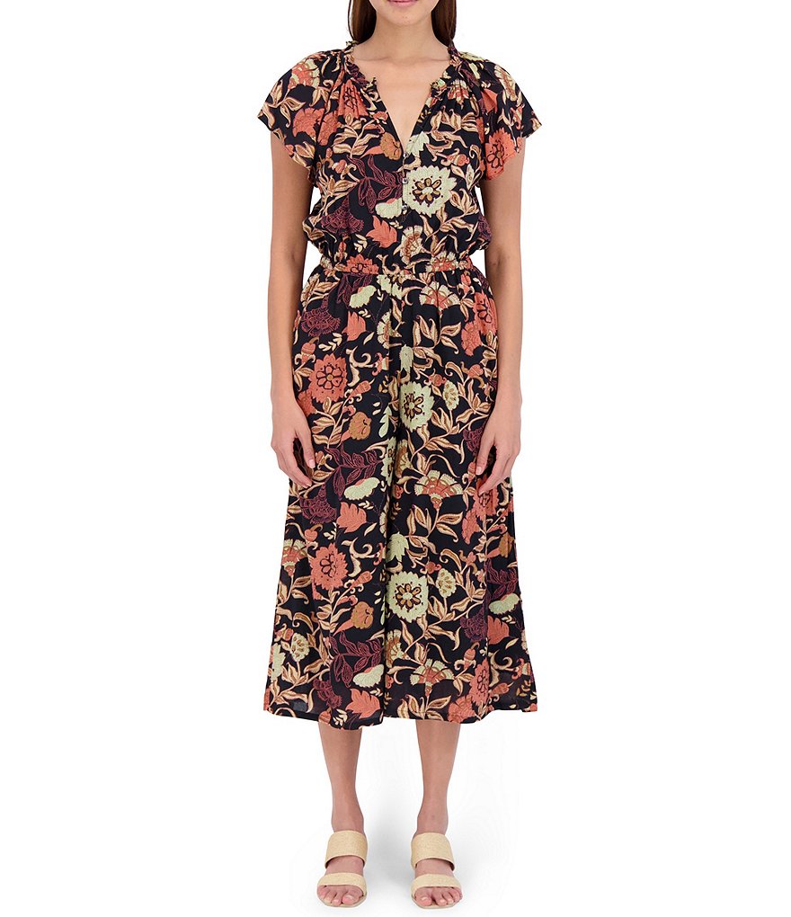 Every Stripe Long Sleeve Button Front Romper