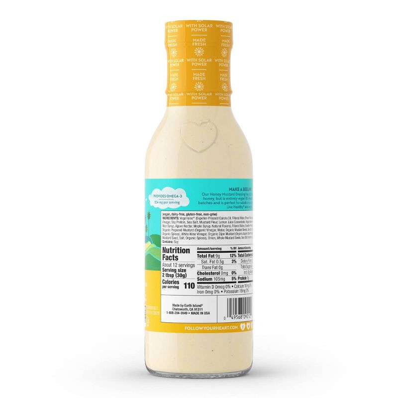 Follow Your Heart Vegan Honey Mustard Salad Dressing - 12oz