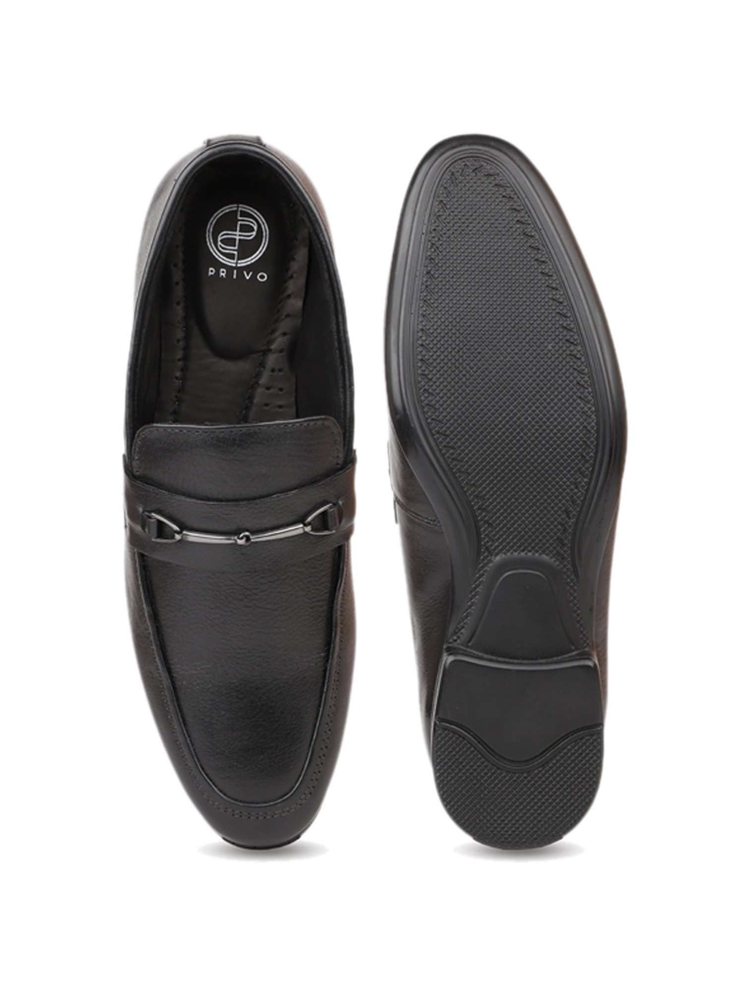 Privo by Inc.5 Men's Black Formal Loafers