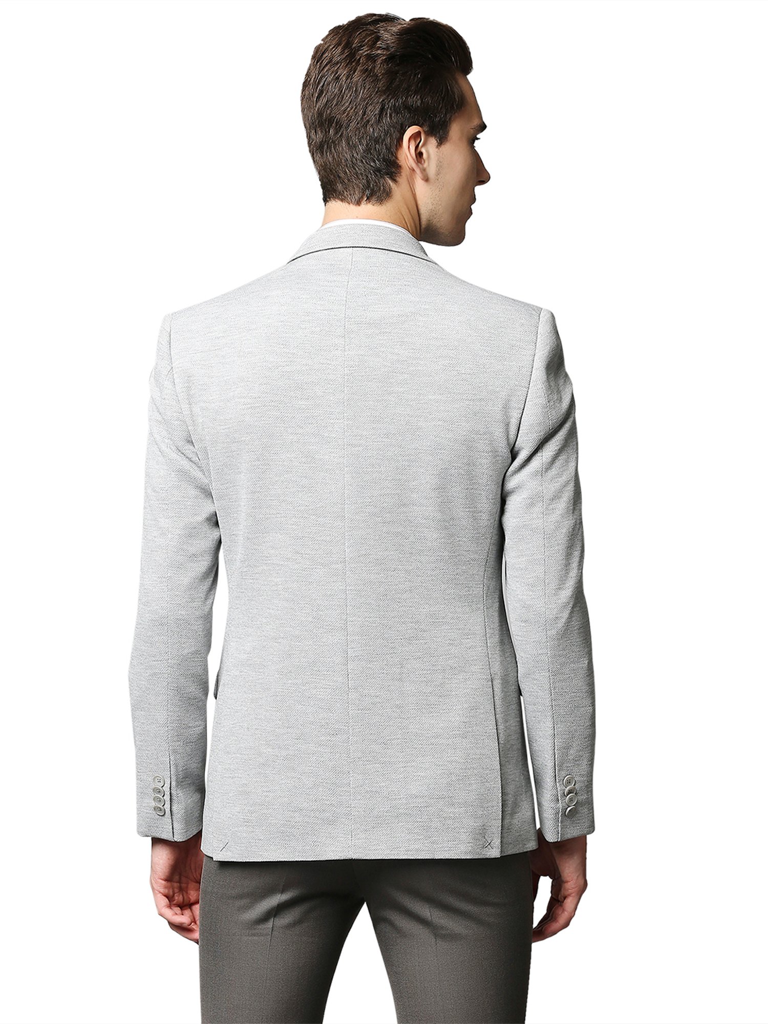 Park Avenue Grey Full Sleeves Blazer
