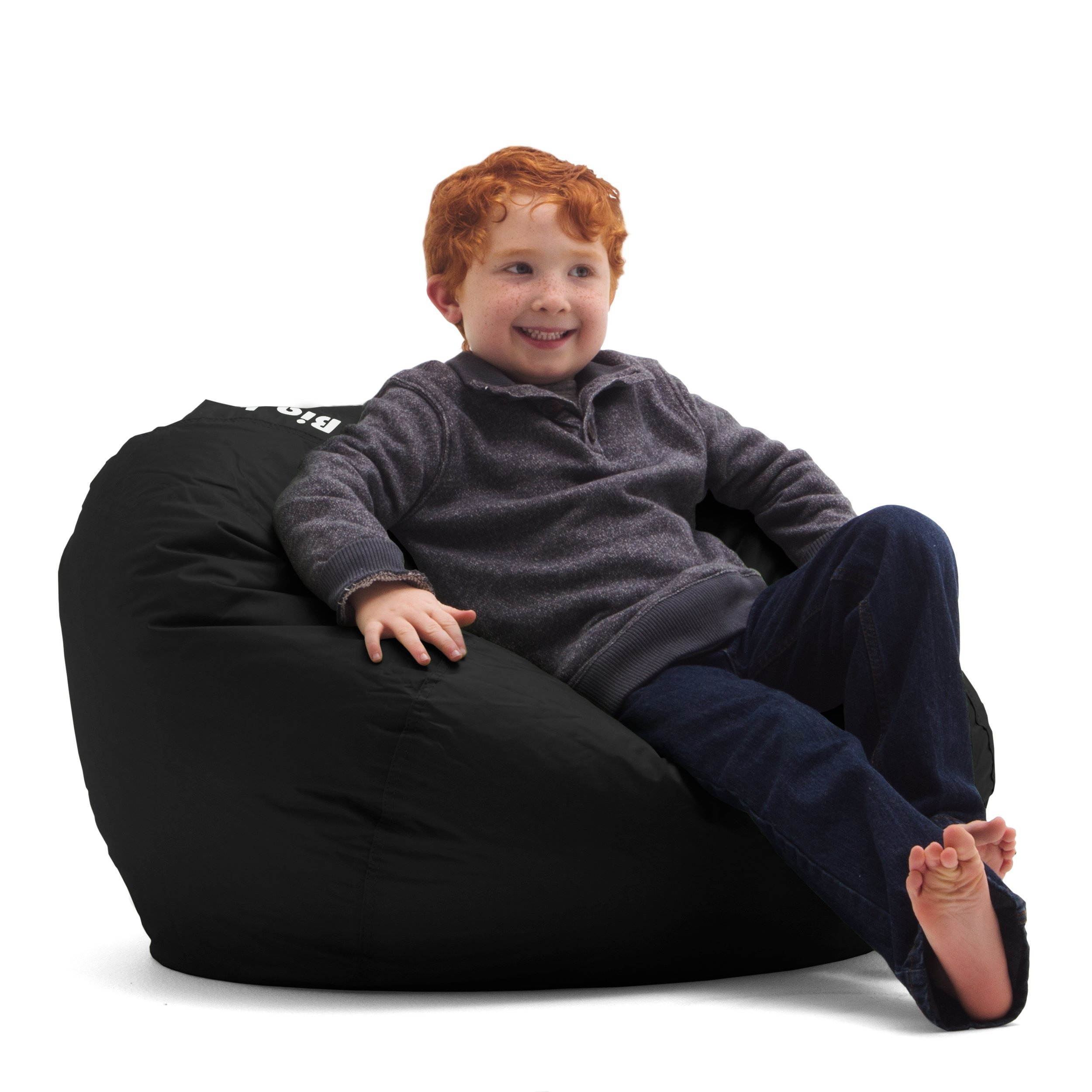 Classic 98 Bean Bag Chair, 33"L x 33"W x 20"H, Stretch Limo Black