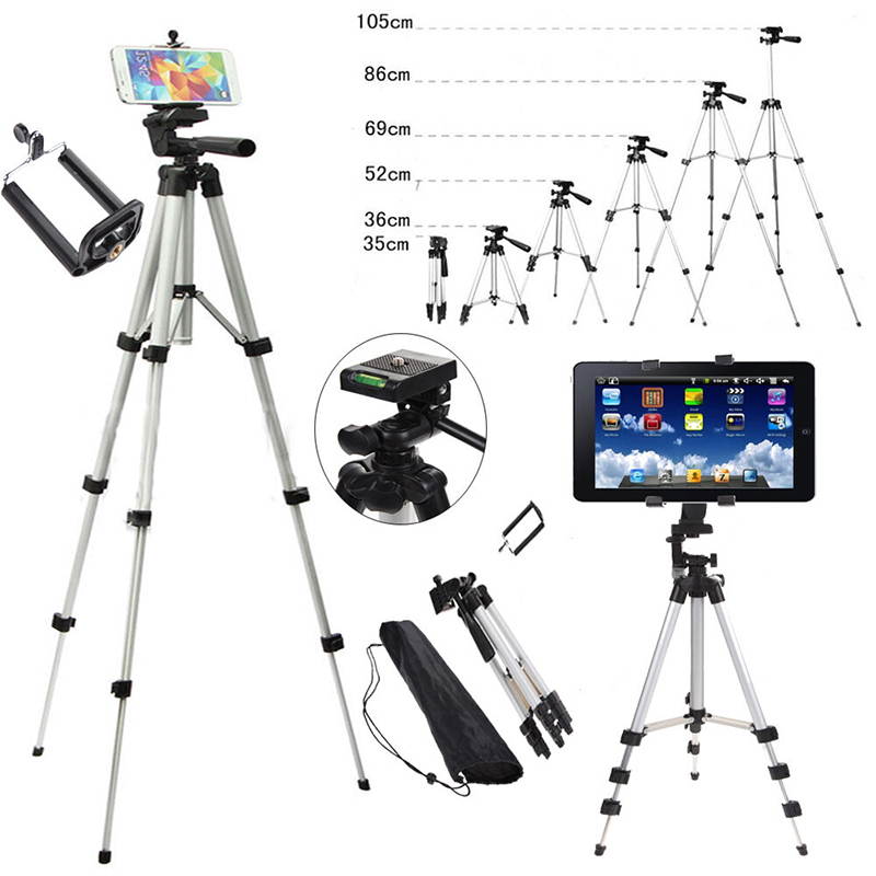 1M Tripod for Mobile Phone Tablet iPad Tripod for News Interview Live Speech Tripod