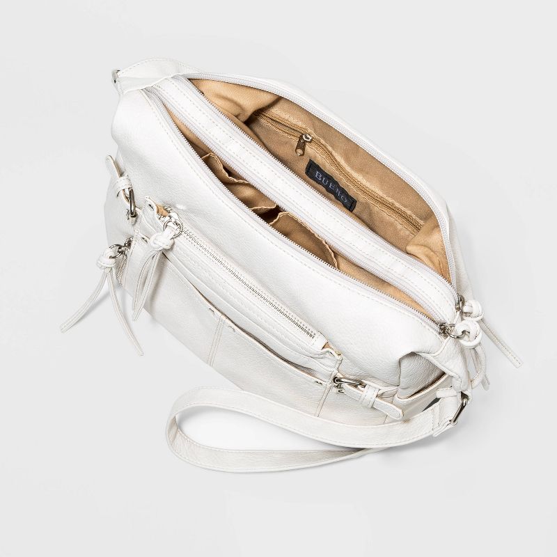 Bueno Zip Closure Crossbody Bag - Beige