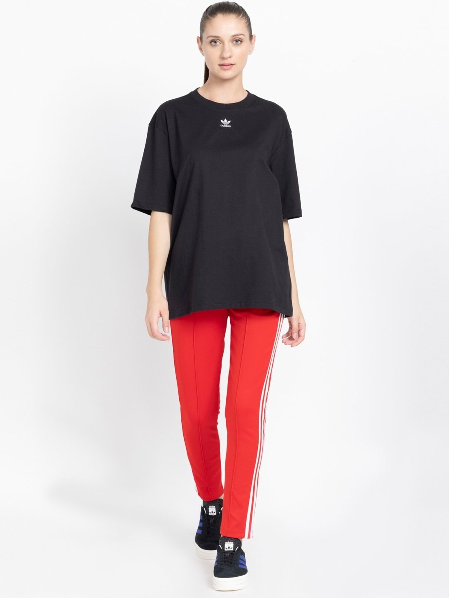 Adidas Originals Black Cotton T-Shirt