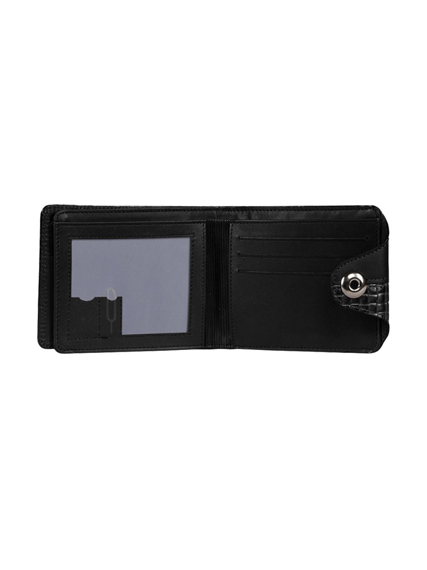Scharf Black Leather Set Of Waist Belt And Wallet For Men