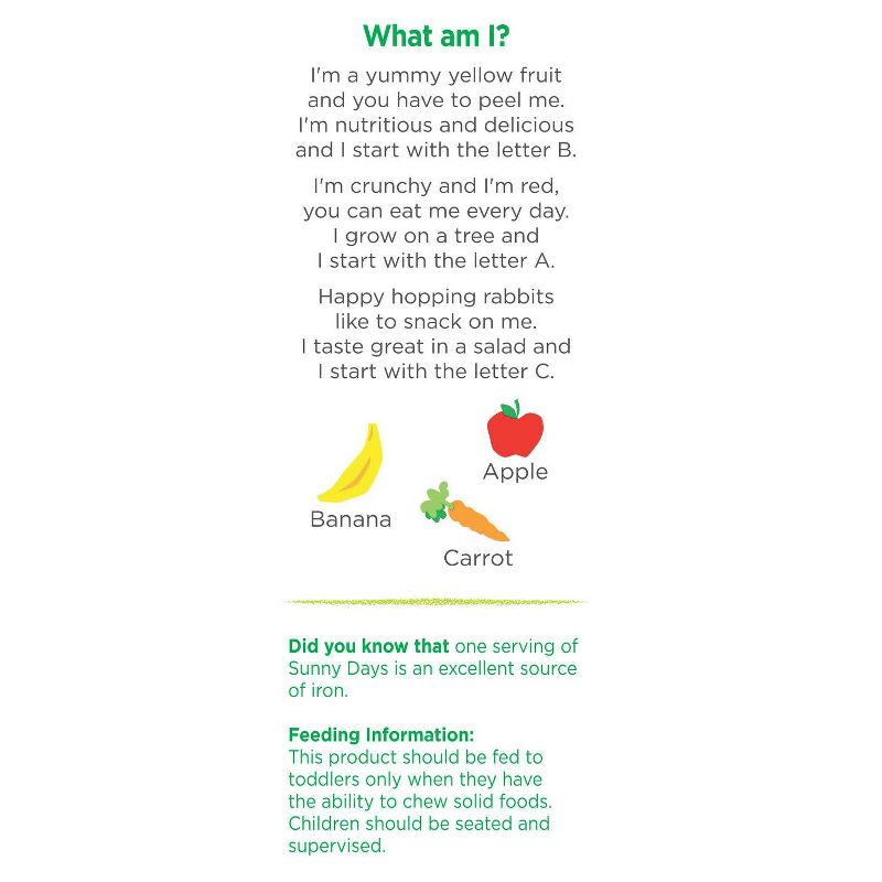 Earth's Best Organic Sunny Day Toddler Snack Bars with Cereal Crust Made with Real Apples - 8ct