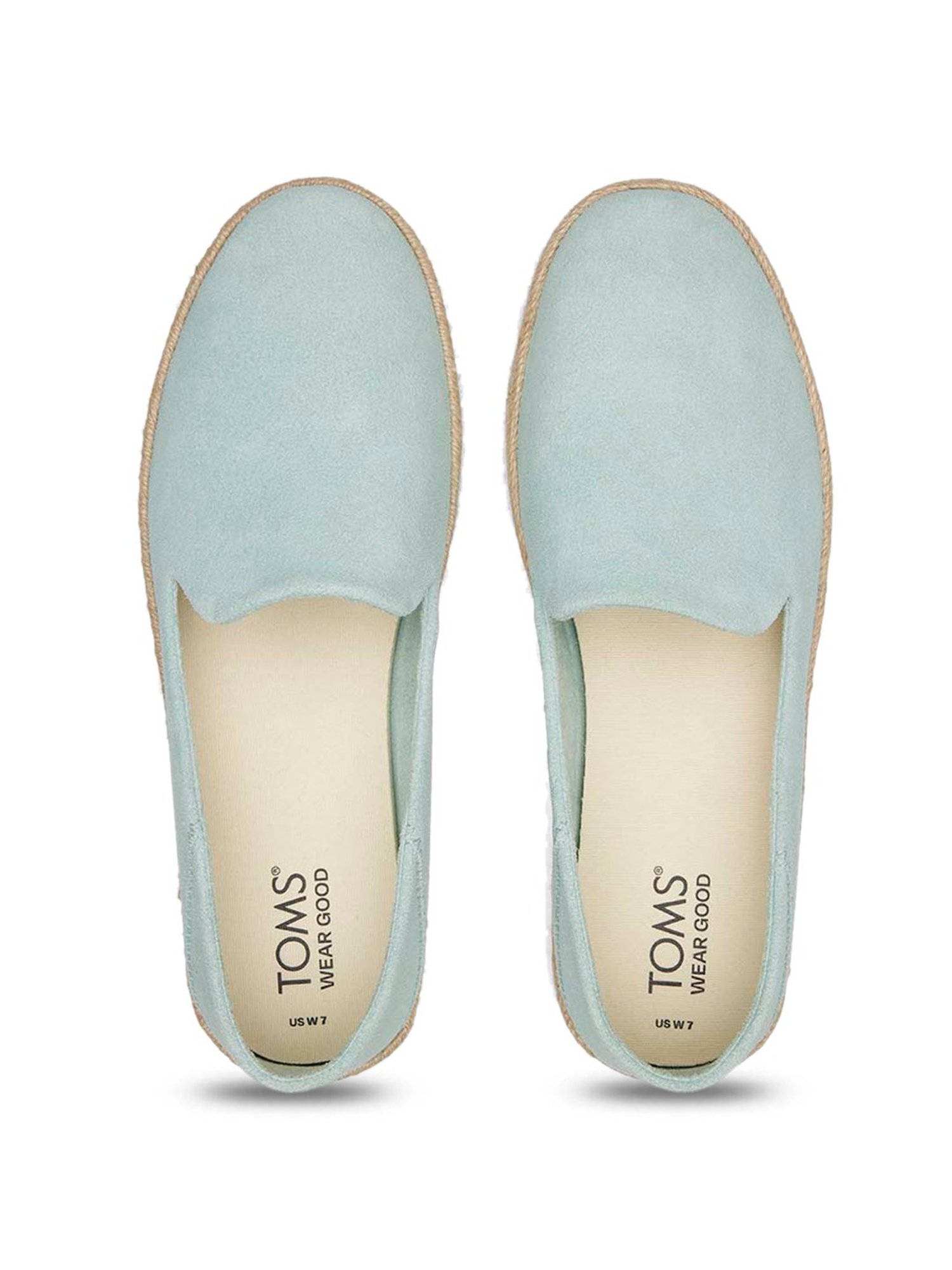 TOMS Carolina Women's Green Espadrille Shoes