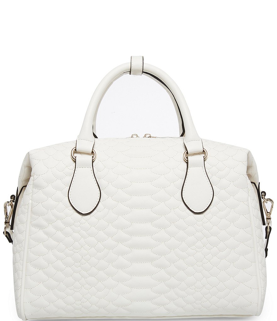 Betsey Johnson Resin Chain Cobra Quilted Satchel Bag