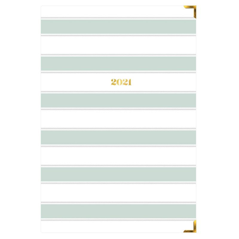 2021 The Everygirl Planner 5" x 8" Hard Cover Weekly/Monthly Bookbound Liam - Blue Sky