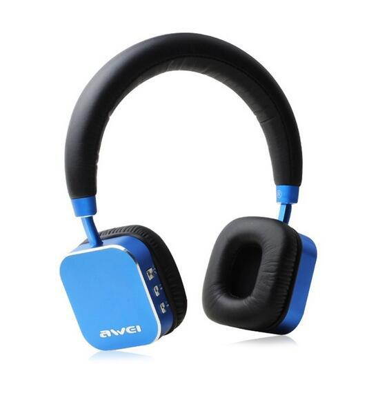 Awei A900BL Bluetooth Headphone Wireless Headset Stereo HiFi Music Headphones Noise Reduction For Mobile Phone Tablet (Blue)