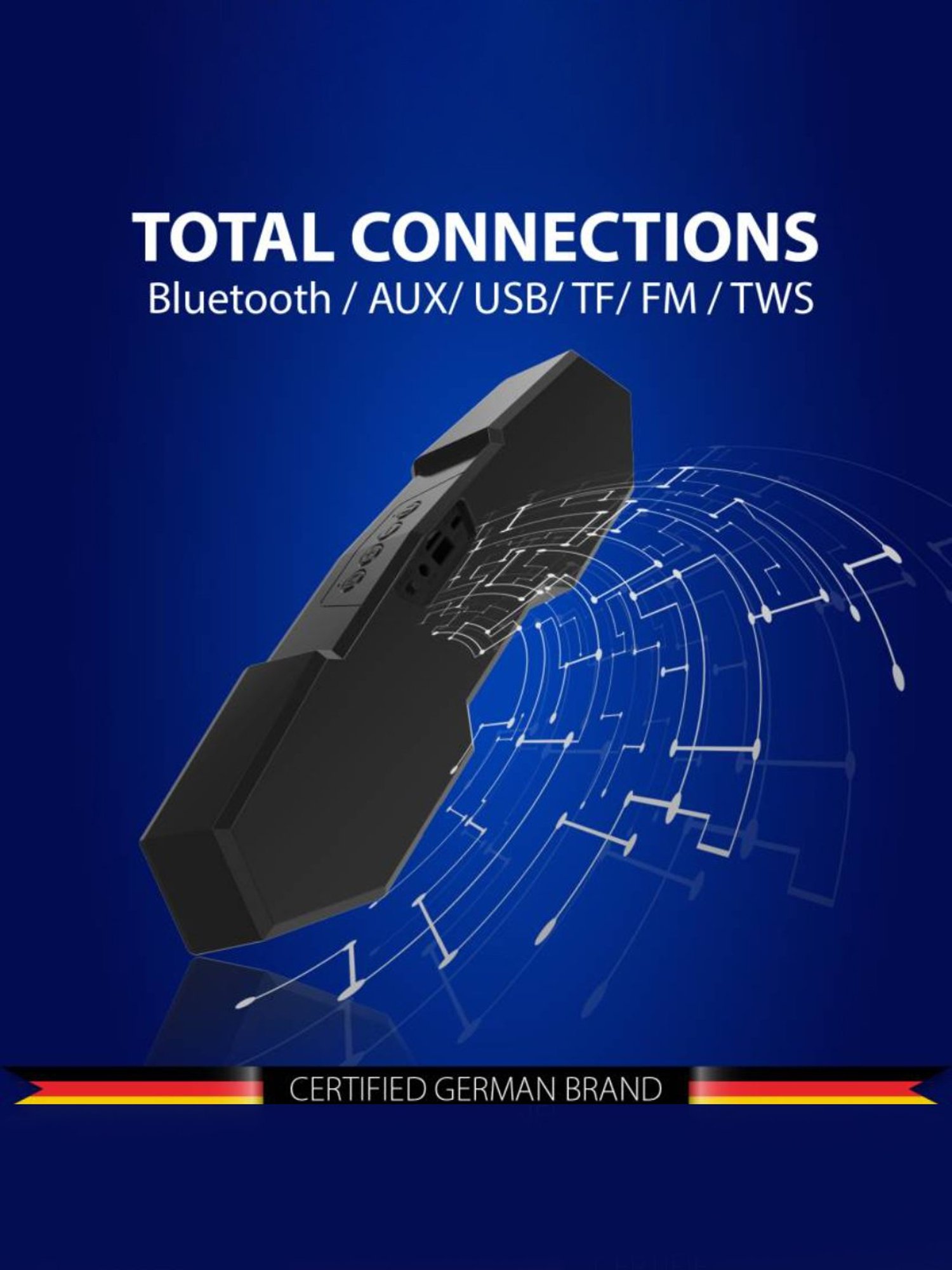 Portronics Decibel 24 | 10W Bluetooth Soundbar Speaker With In Built Mic (Black)