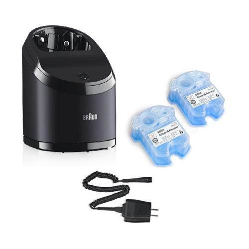 Braun Cleaning Station w/ Charging Cord and Cleaning Cartridge Refills Clean And Charger Station