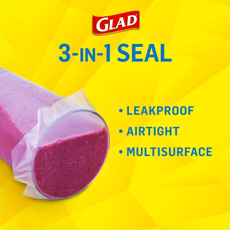 Glad Press'N Seal Plastic Food Wrap Roll + Designer Series Plastic Food Wrap - 70 sq ft