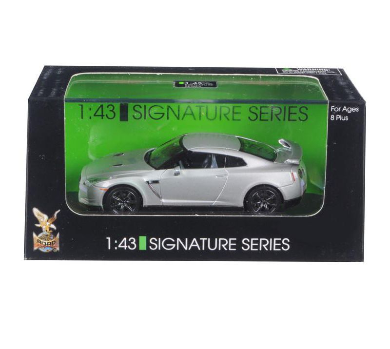 Nissan GT-R R35 Silver 1/43 Diecast Model Car by Road Signature