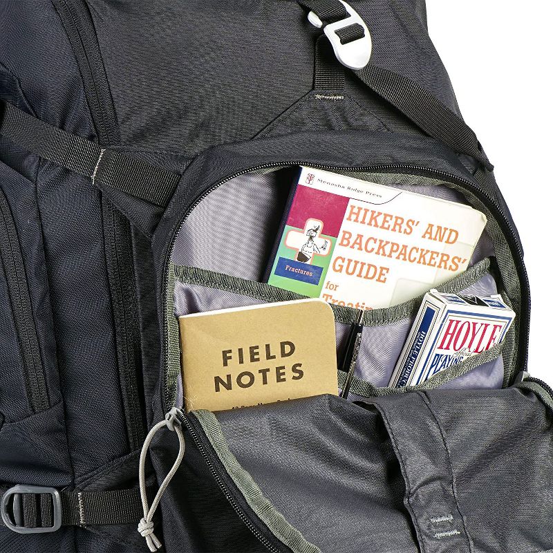 Kelty 22615716BK 40 Liter Outdoor Hiking Multipurpose Versatile Redwing Backpack with Secure Sternum Strap and Airmesh Waistbelt, Black