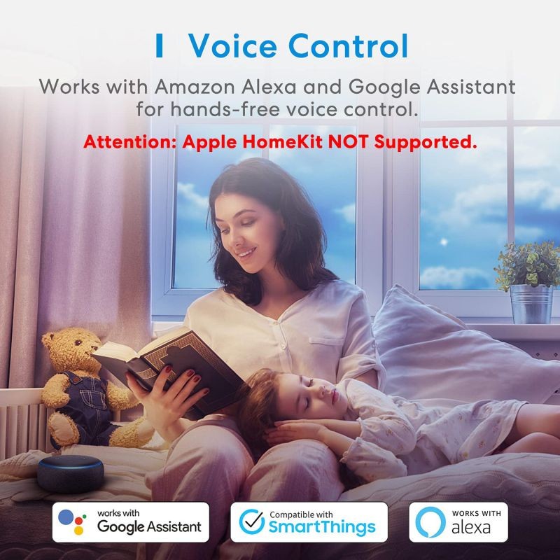 Smart Light Bulb, Smart WiFi LED Bulbs Works with Alexa, Google Home, Dimmable E26 Multicolor 2700K-6500K RGBWW, 810 Lumens 60W Equivalent, No Hub Required,2 Pack