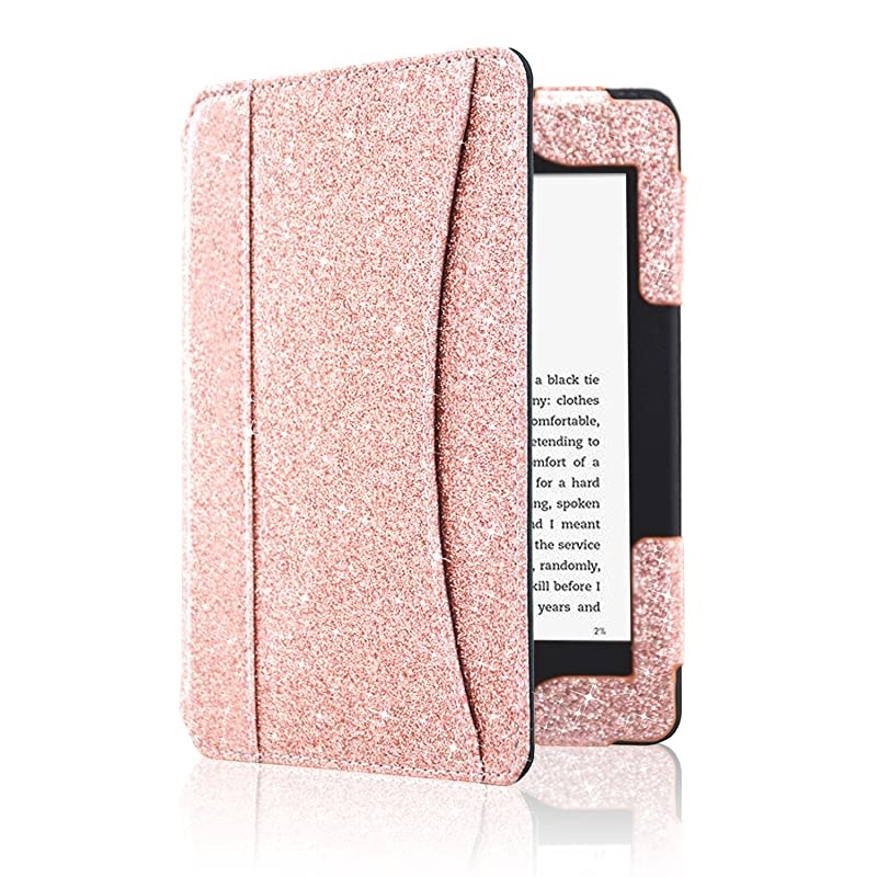 Case Fits AllNew Kindle 10th Genetation 2019 Release Smart PU Leather Case with Auto WakeSleep for Kindle 10 Gen 2019 NOT FIT Kindle Paperwhite Glitter Rose Gold