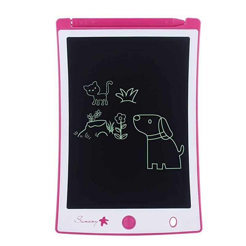 LCD Writing TabletElectronic Writing Drawing Board Doodle Board 85 Handwriting Paper Drawing Tablet Gift for Kids and Adults at HomeSchool and Office Pink